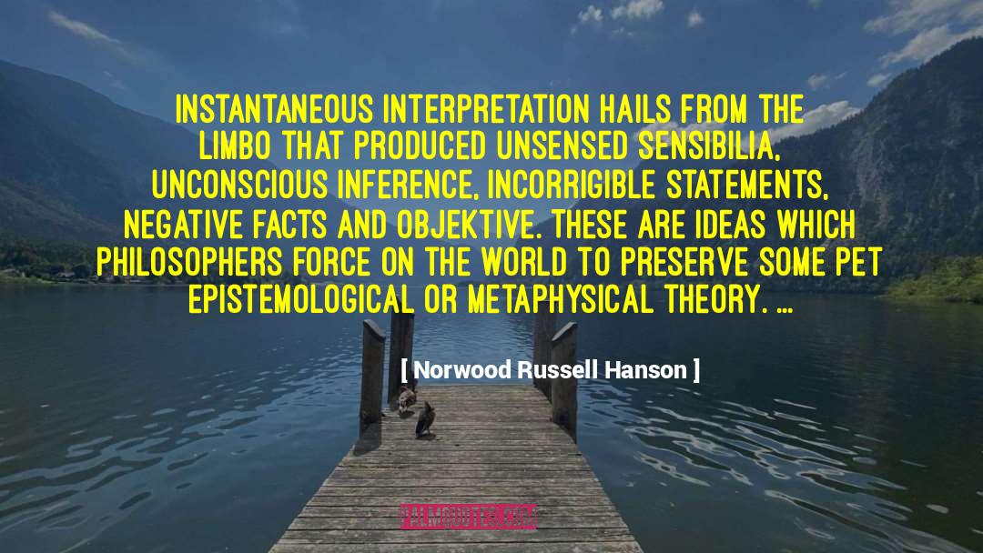 Limbo quotes by Norwood Russell Hanson