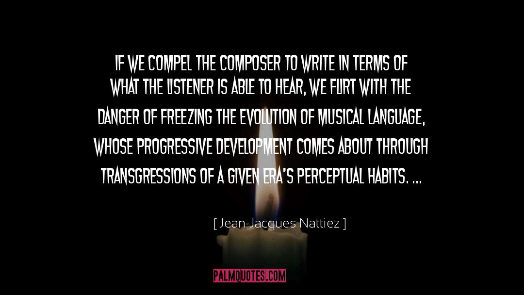 Limit Of Language quotes by Jean-Jacques Nattiez