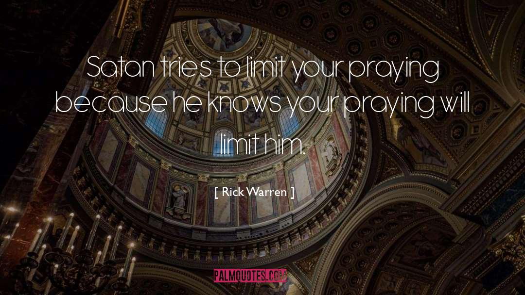 Limit Your Activities quotes by Rick Warren