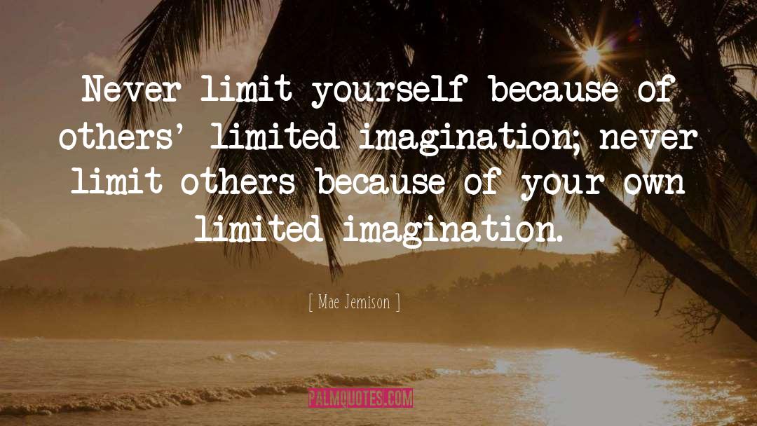 Limit Yourself quotes by Mae Jemison