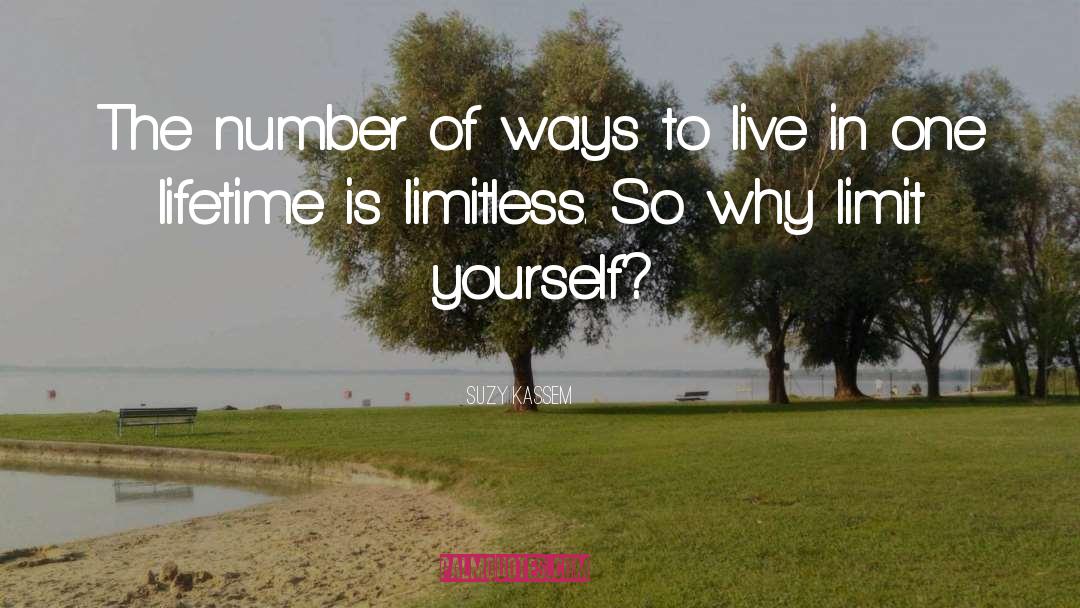 Limit Yourself quotes by Suzy Kassem