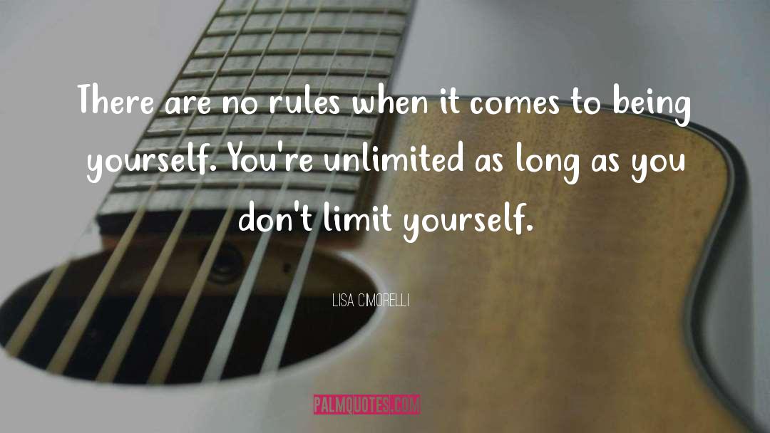 Limit Yourself quotes by Lisa Cimorelli