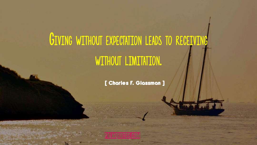 Limitation quotes by Charles F. Glassman