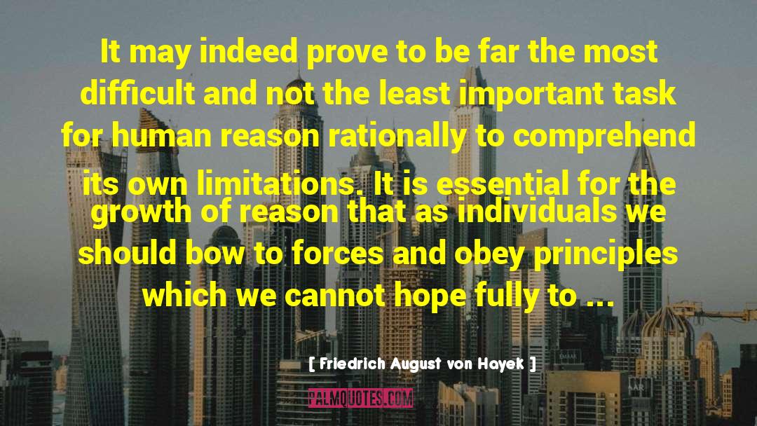 Limitation quotes by Friedrich August Von Hayek