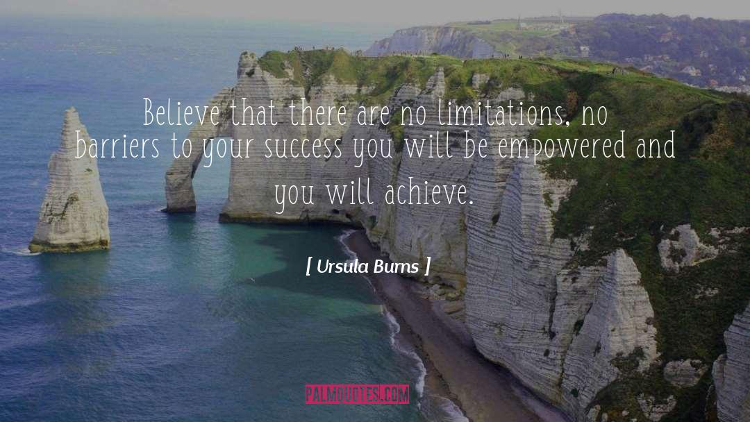Limitations quotes by Ursula Burns