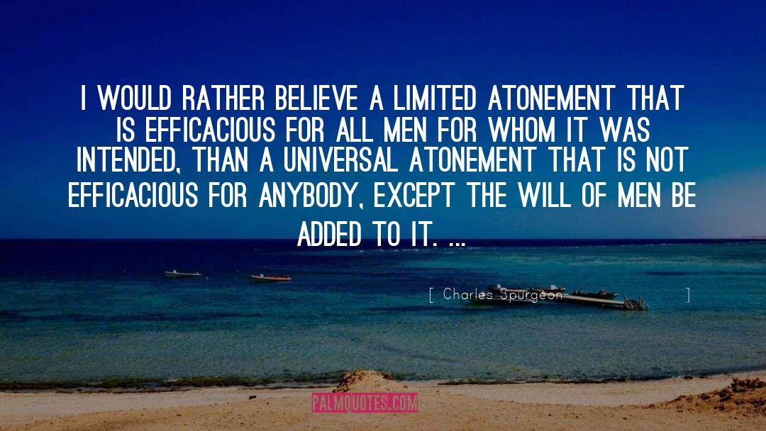 Limited Atonement quotes by Charles Spurgeon