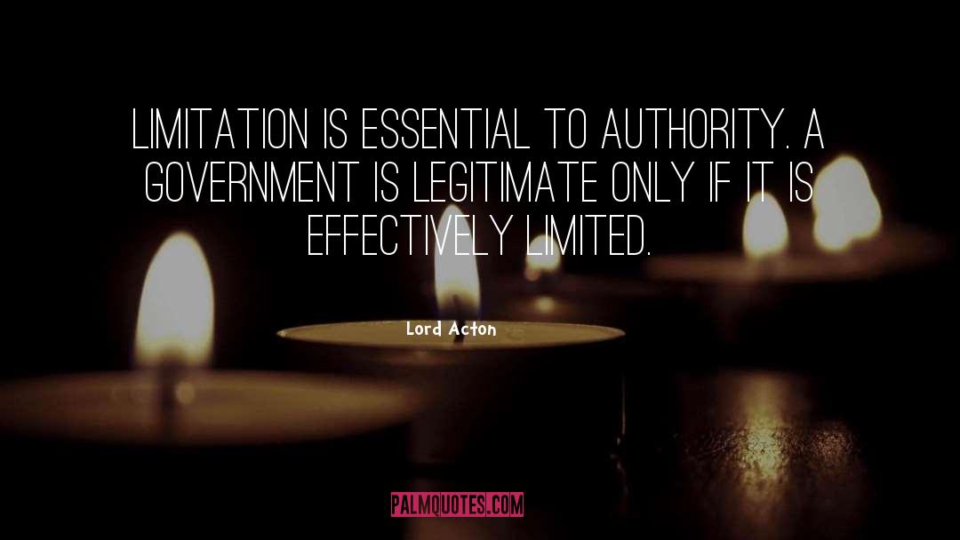 Limited Government quotes by Lord Acton