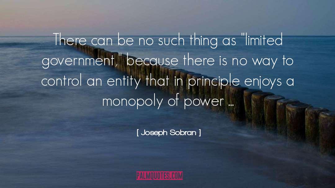 Limited Government quotes by Joseph Sobran