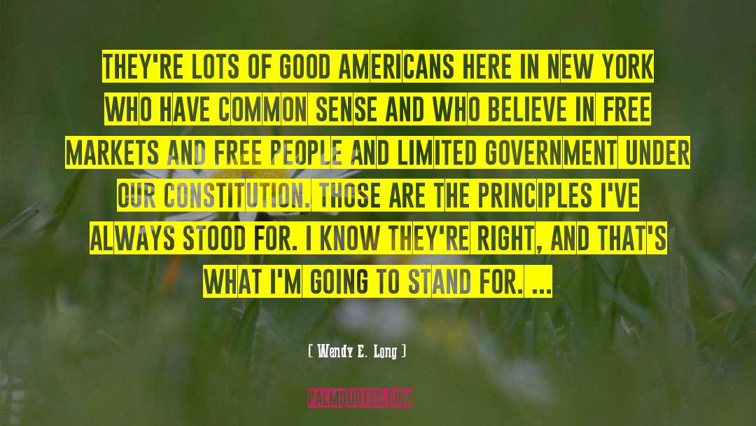 Limited Government quotes by Wendy E. Long