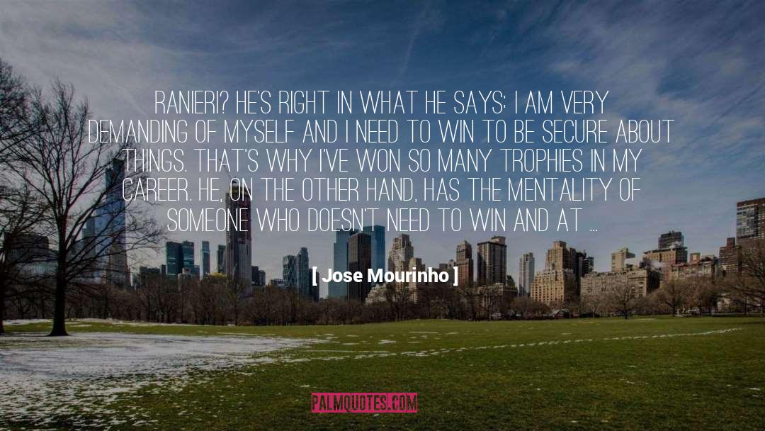 Limited Mindset quotes by Jose Mourinho