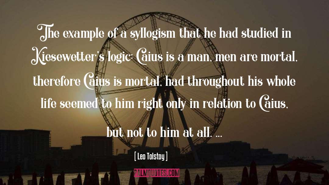 Limits Of Logic quotes by Leo Tolstoy