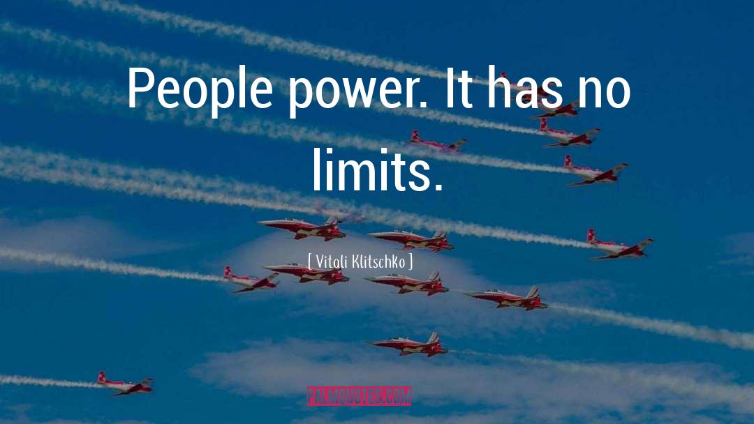 Limits quotes by Vitali Klitschko