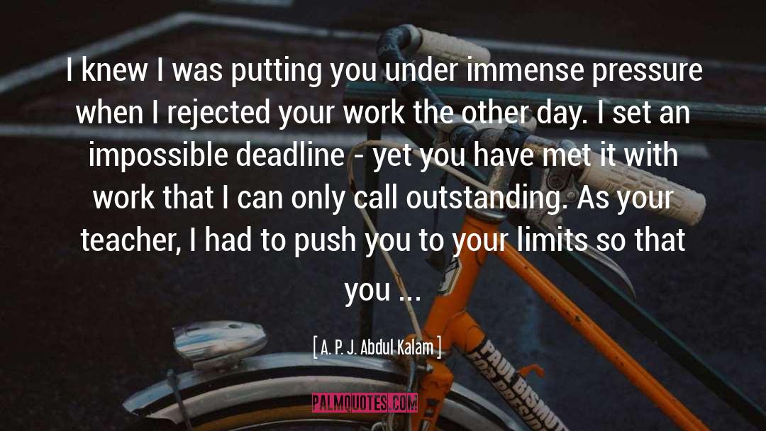 Limits quotes by A. P. J. Abdul Kalam
