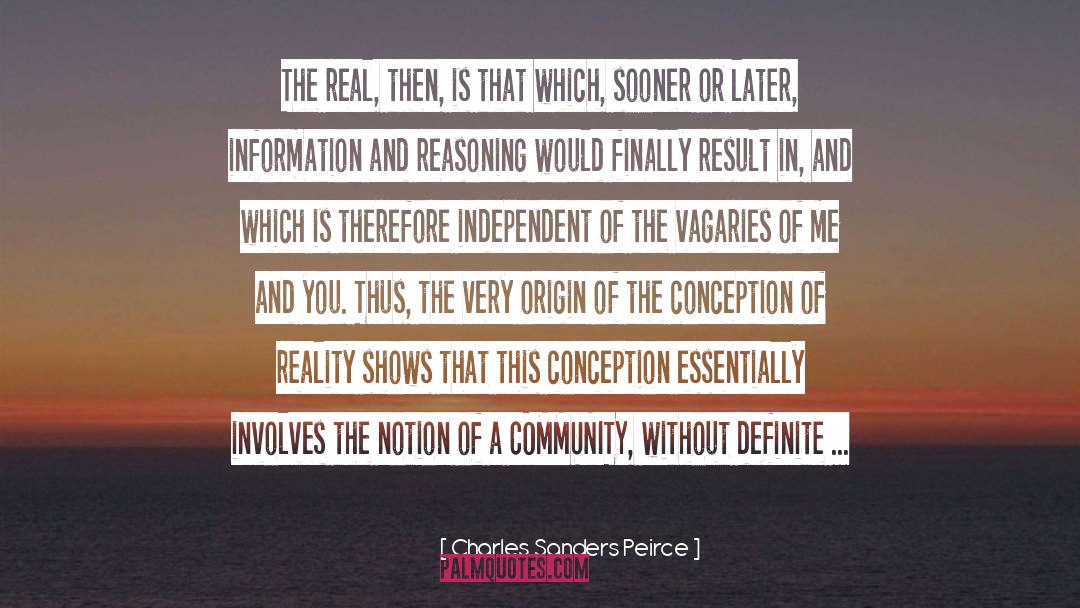 Limits Reasons quotes by Charles Sanders Peirce