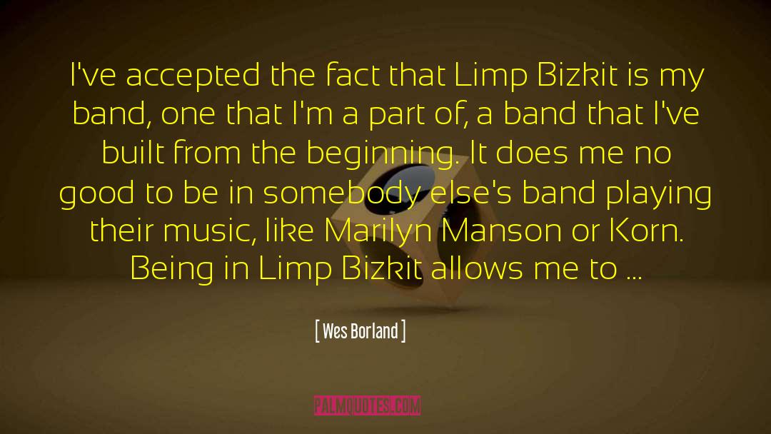Limp Bizkit quotes by Wes Borland
