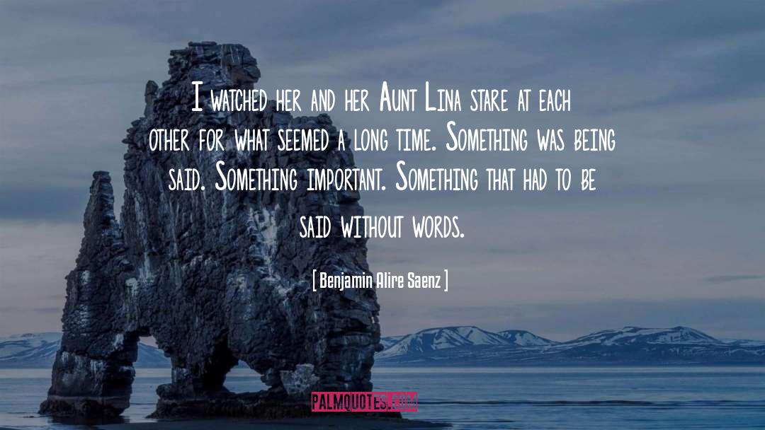 Lina quotes by Benjamin Alire Saenz