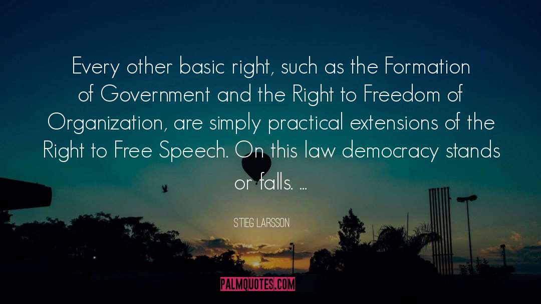 Lincoln And Free Speech quotes by Stieg Larsson