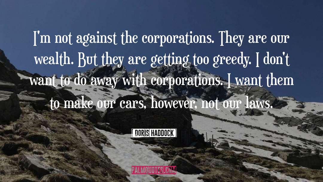Lincoln Corporations quotes by Doris Haddock