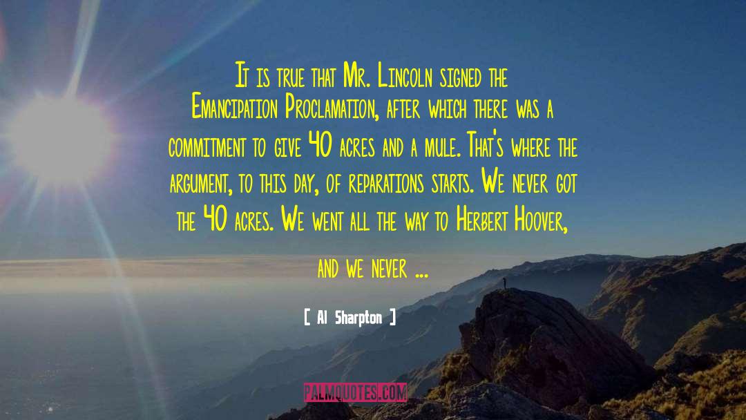 Lincoln Emblaze quotes by Al Sharpton