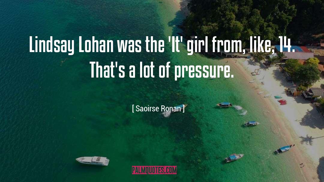Lindsay Lohan quotes by Saoirse Ronan