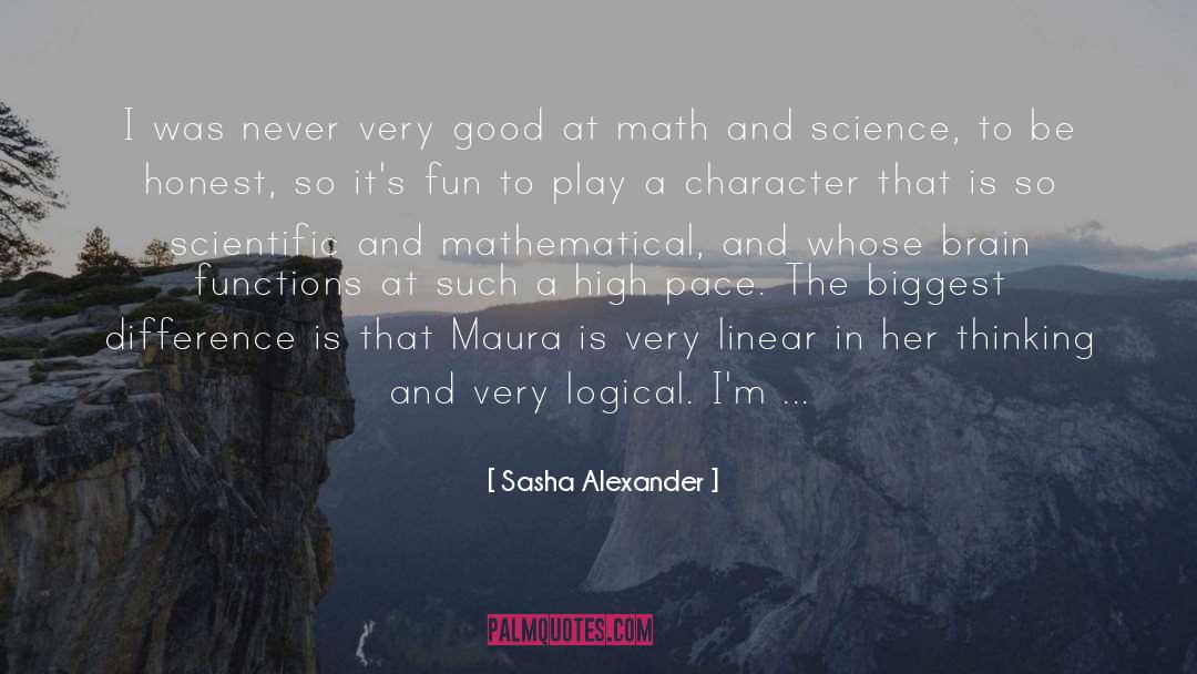 Linear Equations quotes by Sasha Alexander