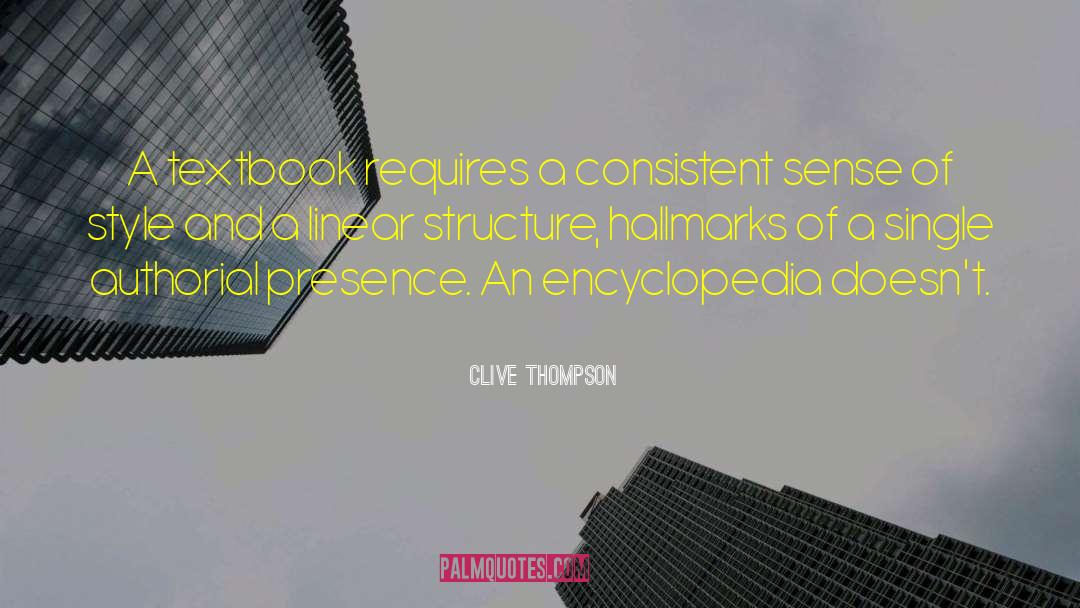 Linear quotes by Clive Thompson