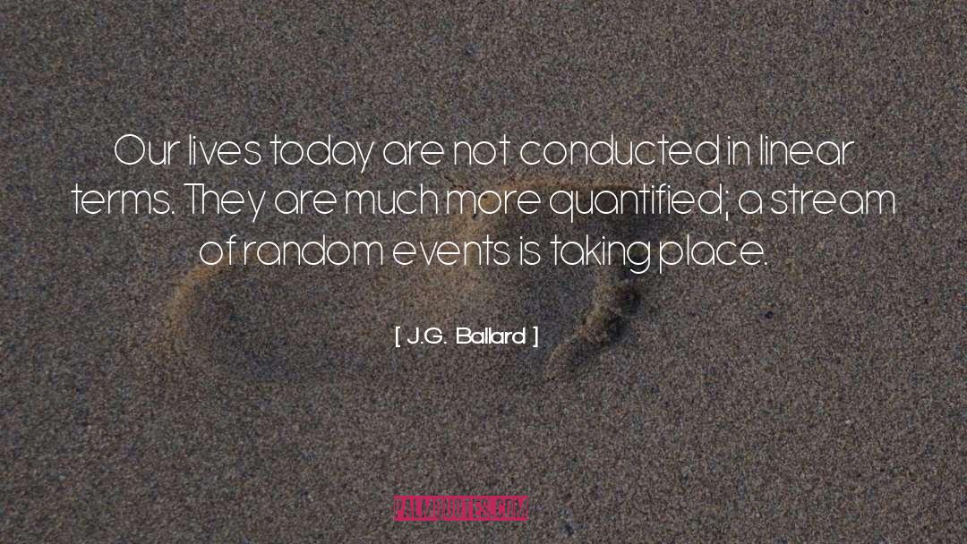Linear quotes by J.G. Ballard