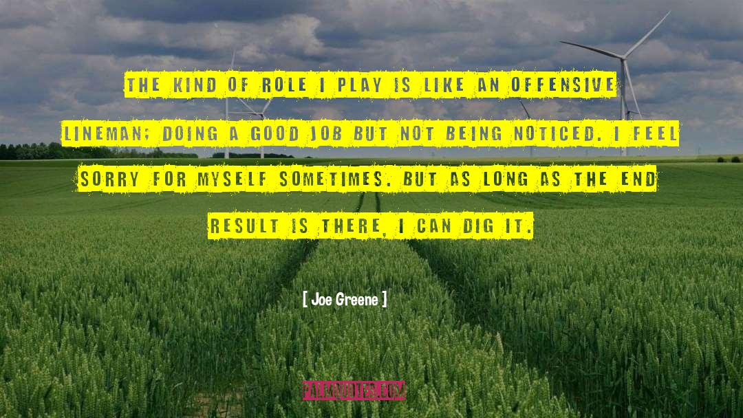 Lineman quotes by Joe Greene