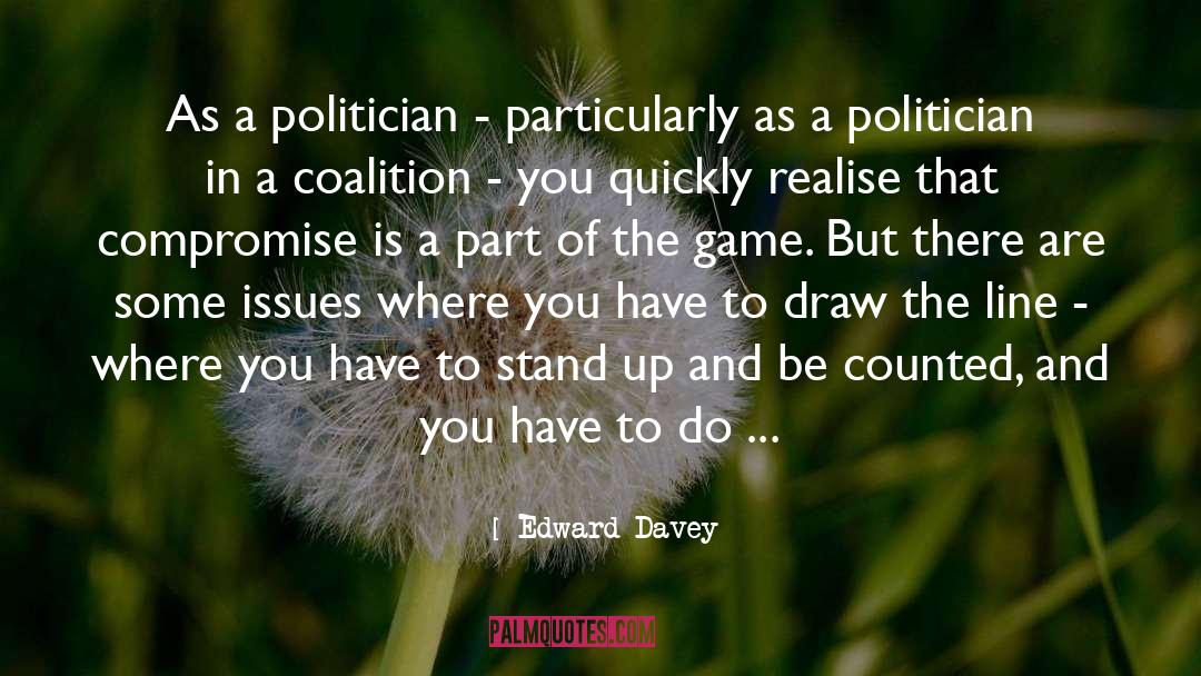 Lines quotes by Edward Davey