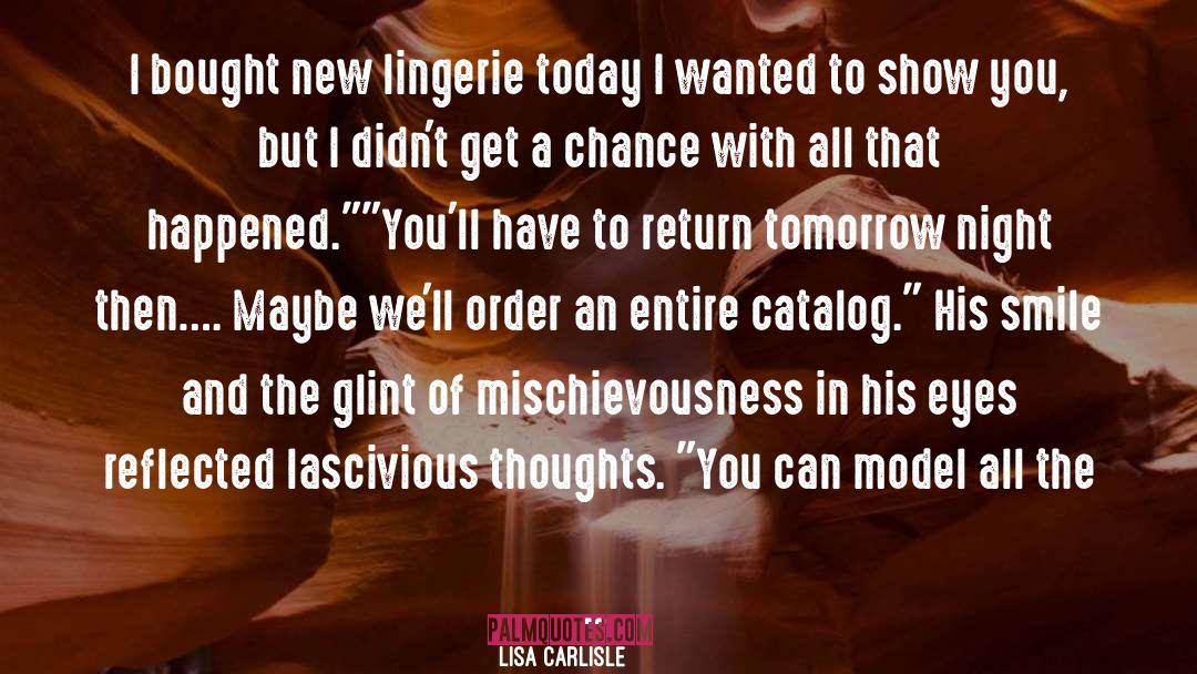 Lingerie quotes by Lisa Carlisle