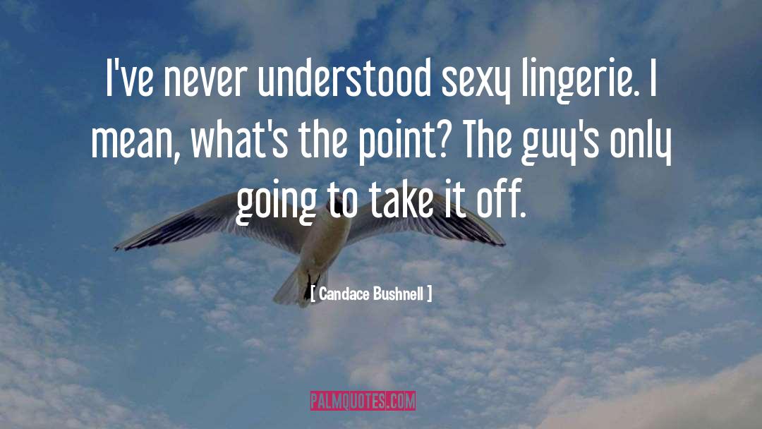 Lingerie quotes by Candace Bushnell
