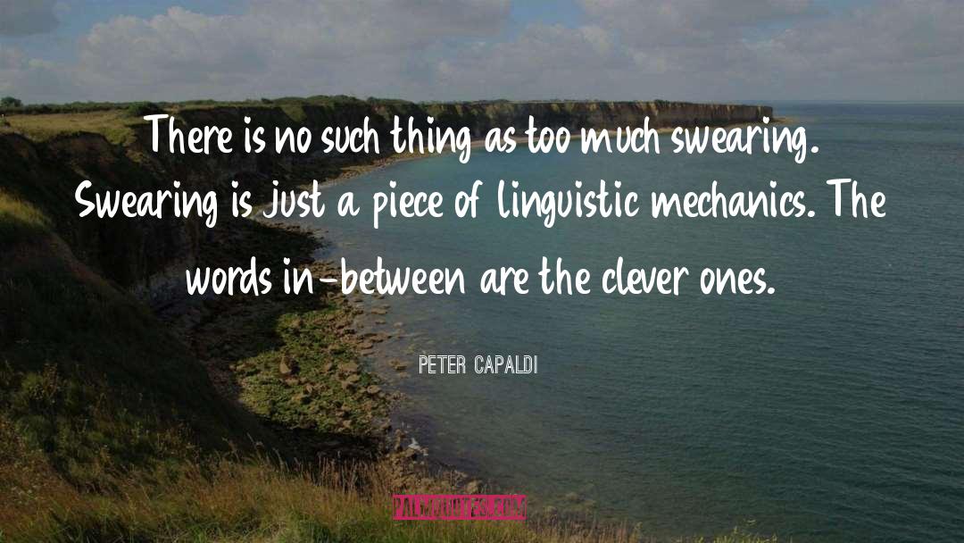 Linguistic quotes by Peter Capaldi