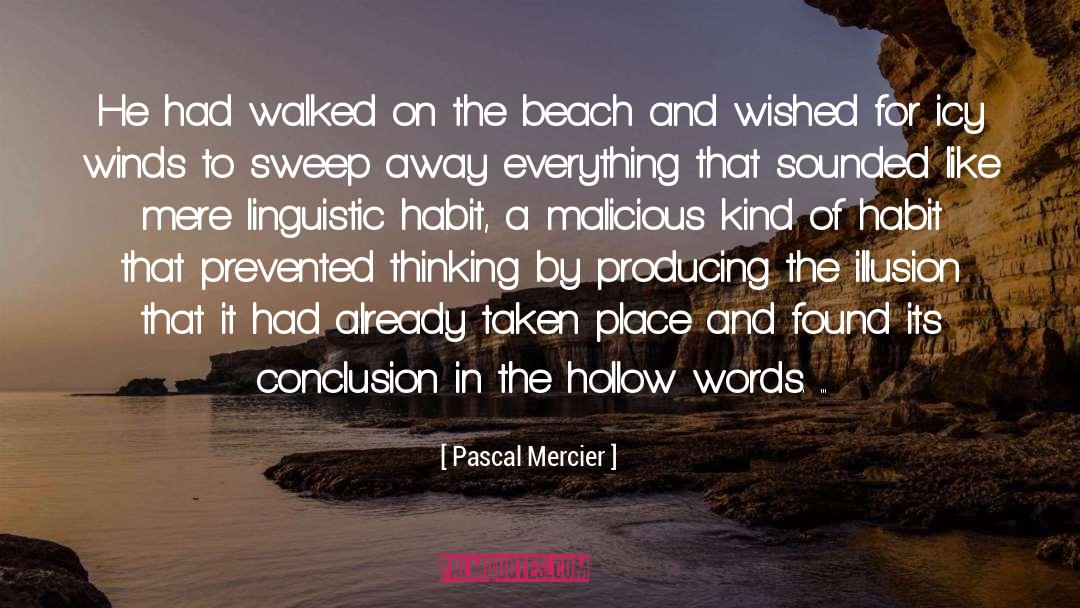 Linguistic quotes by Pascal Mercier