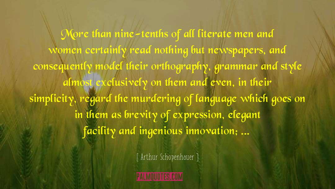 Linguistic quotes by Arthur Schopenhauer