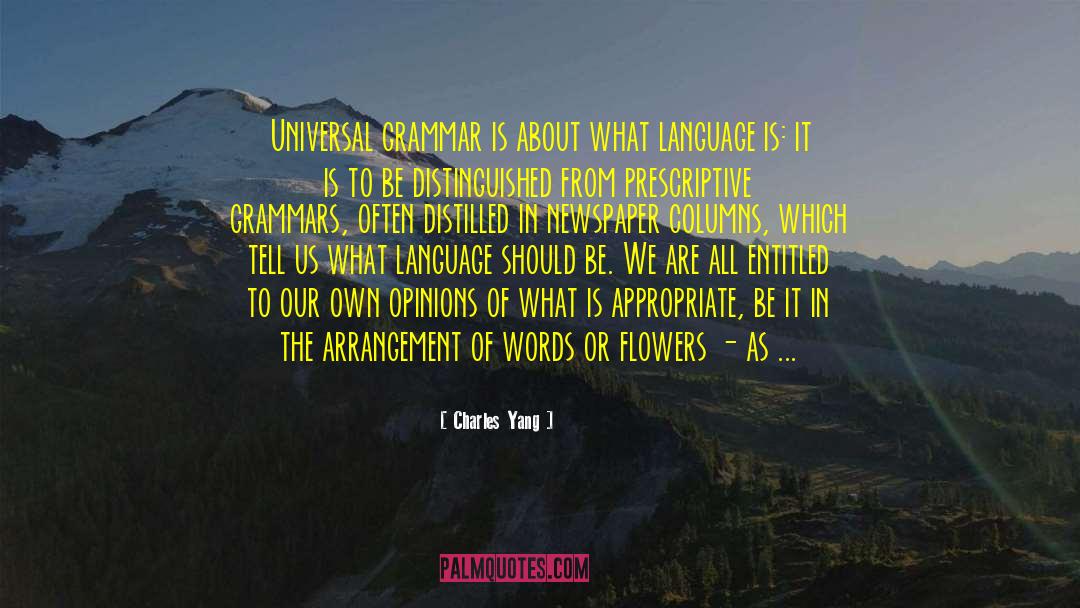 Linguists quotes by Charles Yang