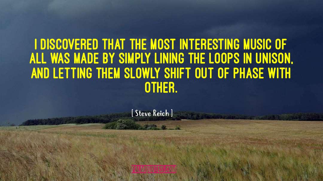 Lining Up quotes by Steve Reich