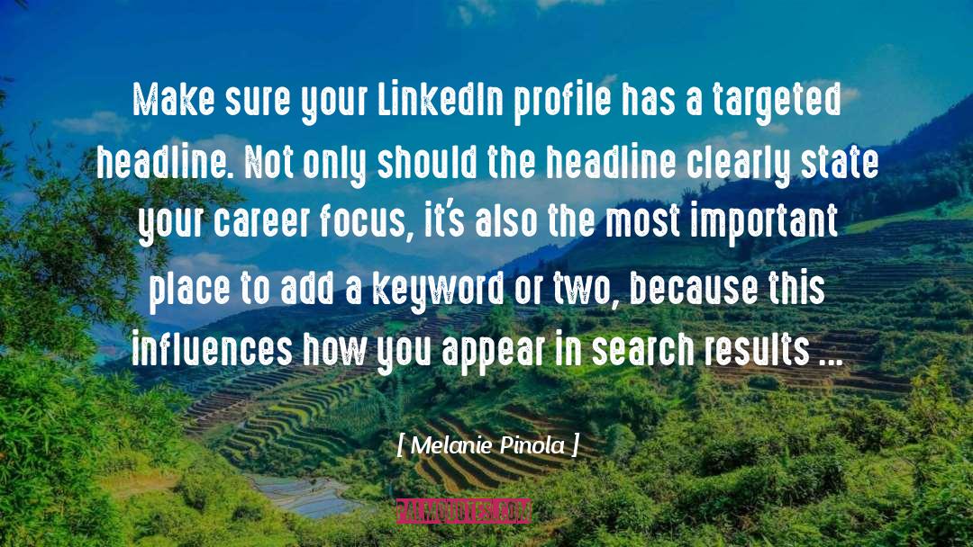 Linkedin quotes by Melanie Pinola