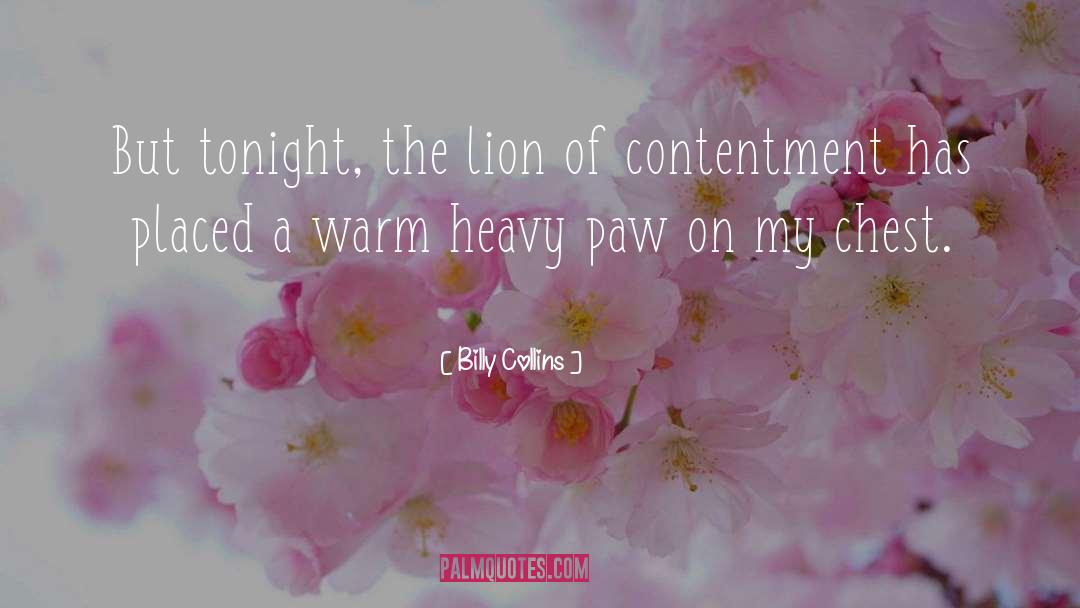 Lion Paw quotes by Billy Collins