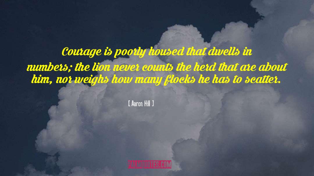 Lion Personality quotes by Aaron Hill