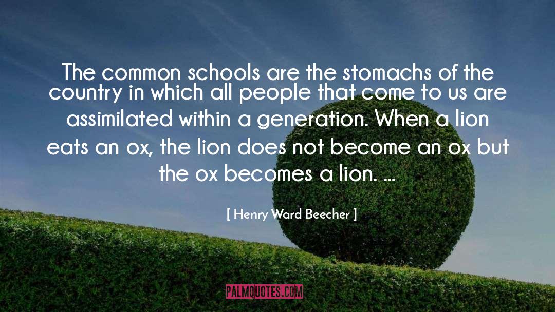 Lion Personality quotes by Henry Ward Beecher