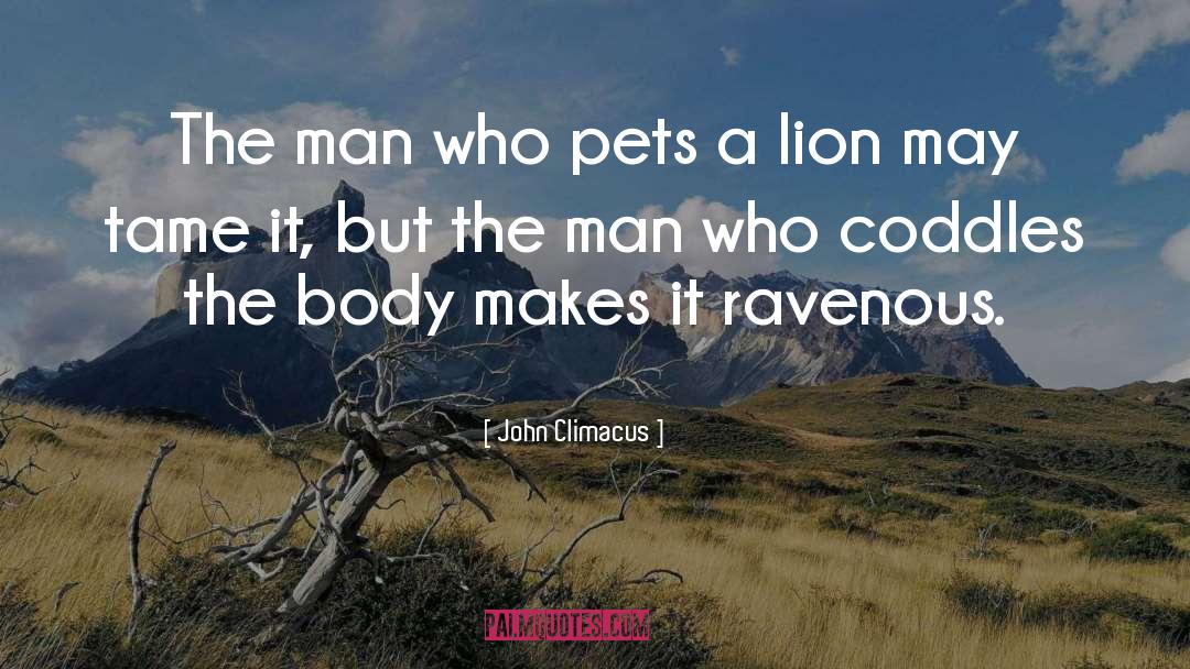 Lion quotes by John Climacus