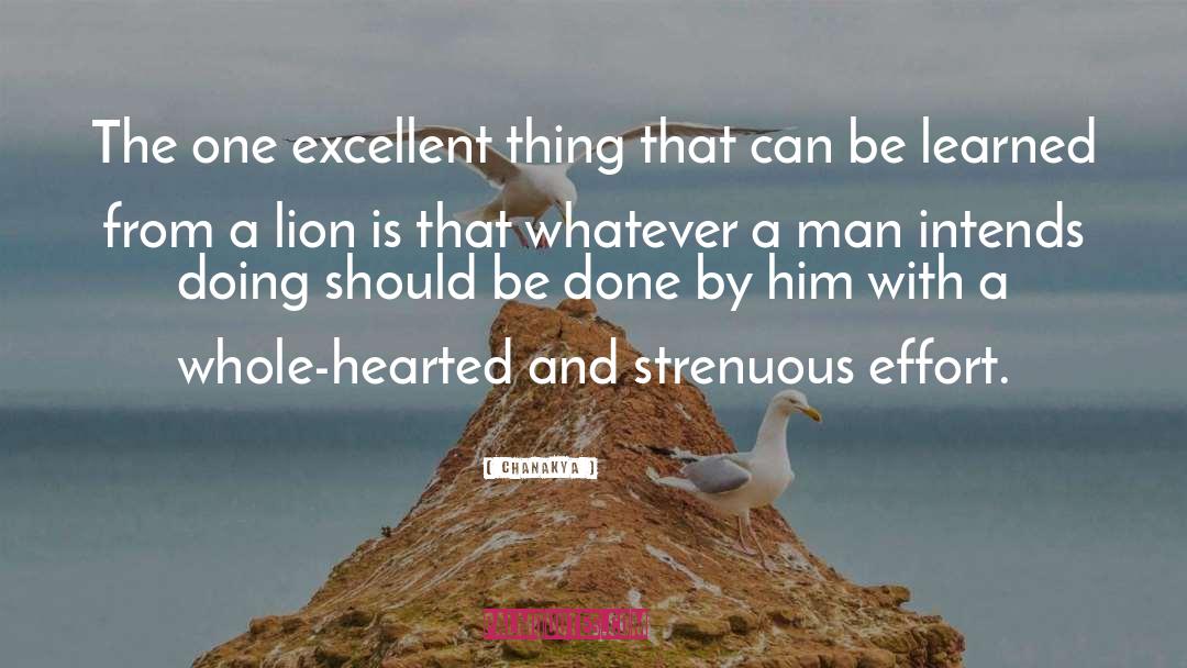 Lion quotes by Chanakya