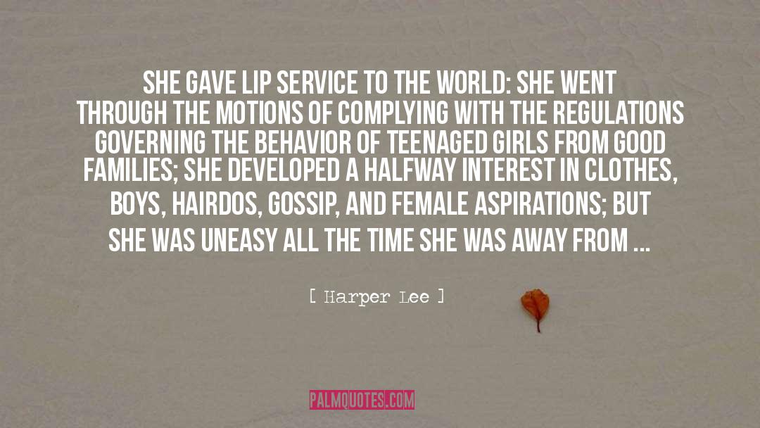 Lip Service quotes by Harper Lee