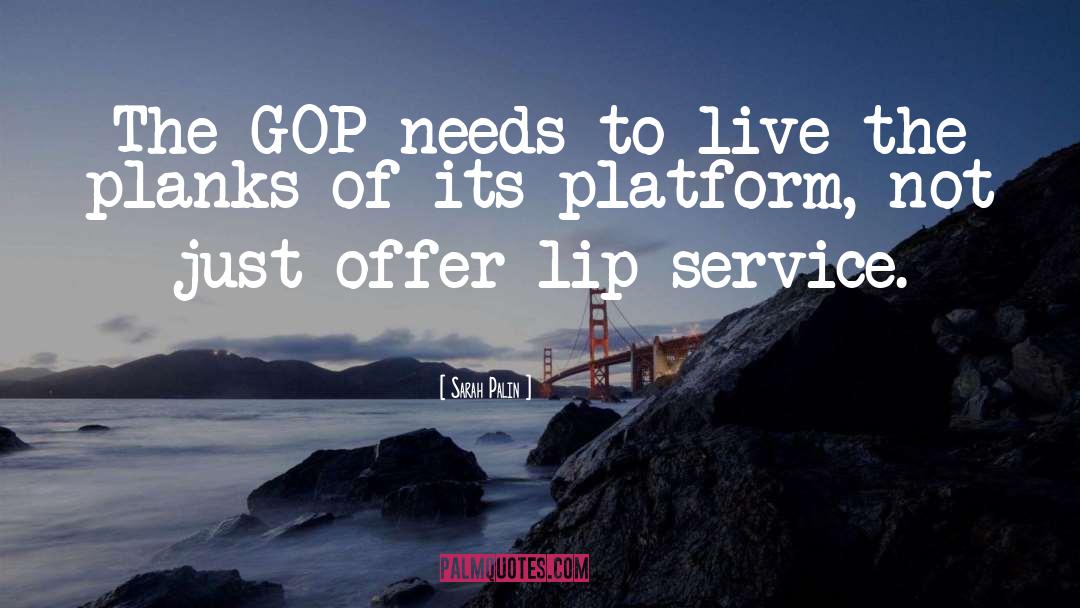 Lip Service quotes by Sarah Palin