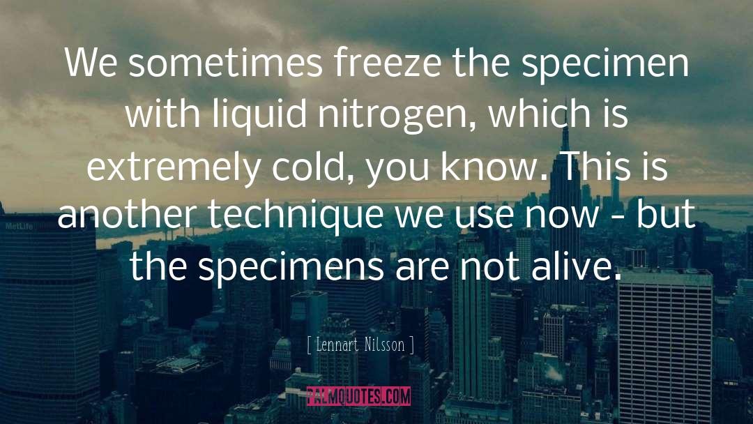 Liquid Nitrogen quotes by Lennart Nilsson