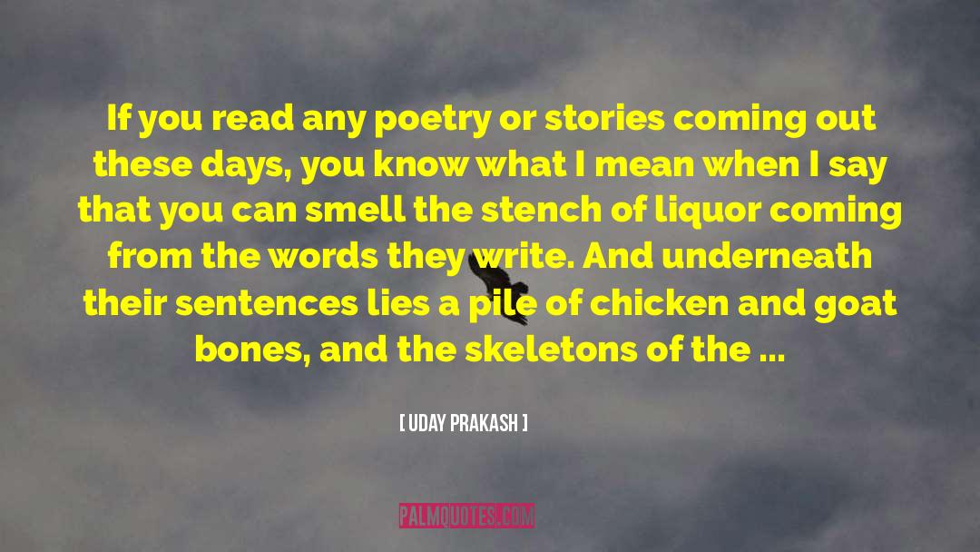 Liquor quotes by Uday Prakash