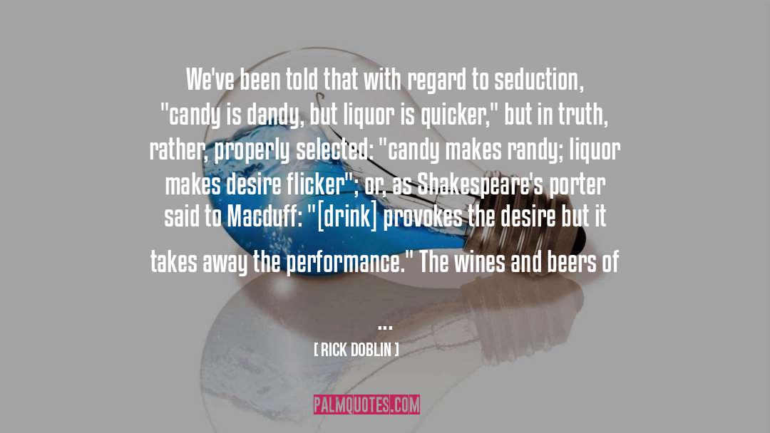 Liquor quotes by Rick Doblin