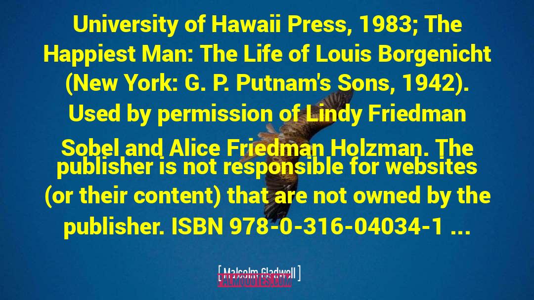 Lise Friedman quotes by Malcolm Gladwell
