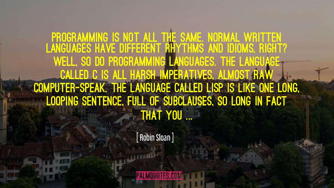 Lisp quotes by Robin Sloan