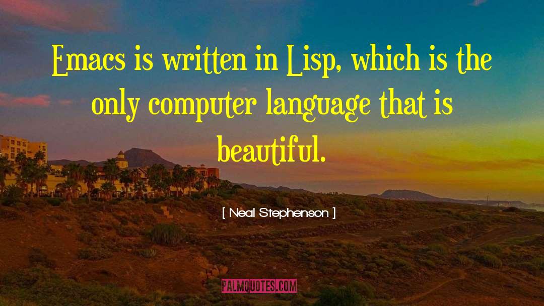 Lisp quotes by Neal Stephenson